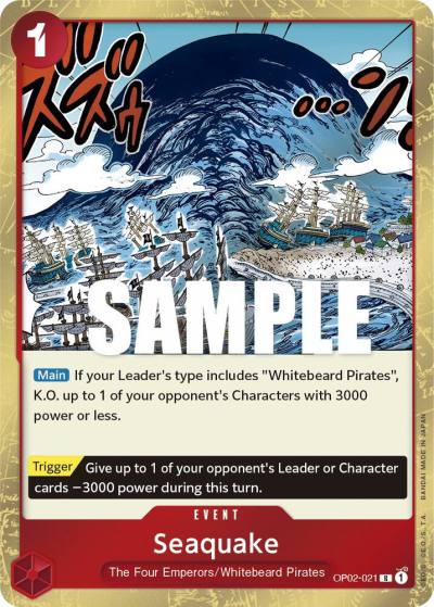 Seaquake OP02-021 Paramount War Card