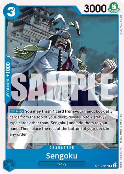 Sengoku OP12-047 Starter Deck 33: BLUE Kuzan Card