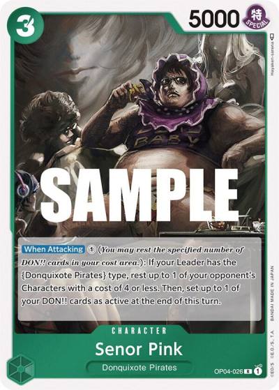 Senor Pink OP04-026 Kingdoms of Intrigue Card