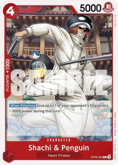 Shachi & Penguin OP09-003 Emperors in the New World Card