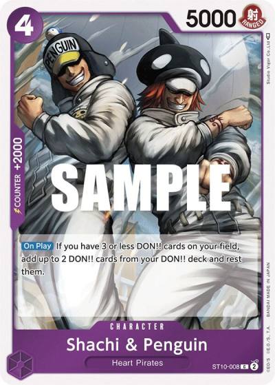 Shachi & Penguin ST10-008 Ultra Deck: The Three Captains Card