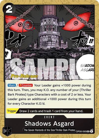 Shadows Asgard OP06-095 Wings of the Captain Pre-Release Cards Card