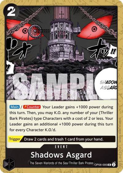 Shadows Asgard OP06-095 Wings of the Captain Card