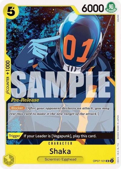 Shaka OP07-101 500 Years in the Future Pre-Release Cards Card