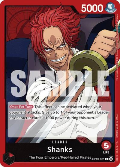 Shanks (001) OP09-001 Emperors in the New World Card
