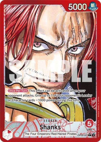 Shanks (001) (Parallel) OP09-001 Emperors in the New World Card