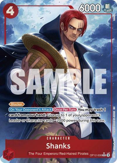 Shanks (008) (Alternate Art) OP12-008 Legacy of the Master Card