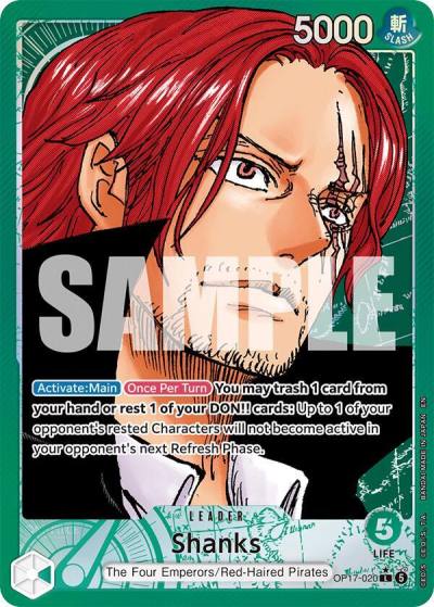 Shanks (020) (Alternate Art) OP17-020 The World's Strongest Warriors Card