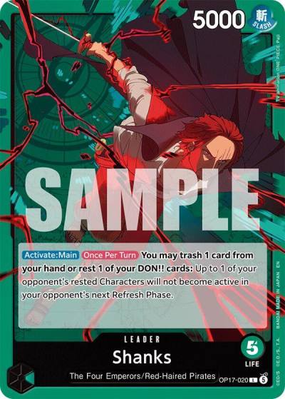 Shanks (020) OP17-020 The World's Strongest Warriors Card