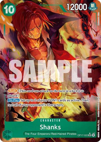 Shanks (022) (Alternate Art) OP17-022 The World's Strongest Warriors Card