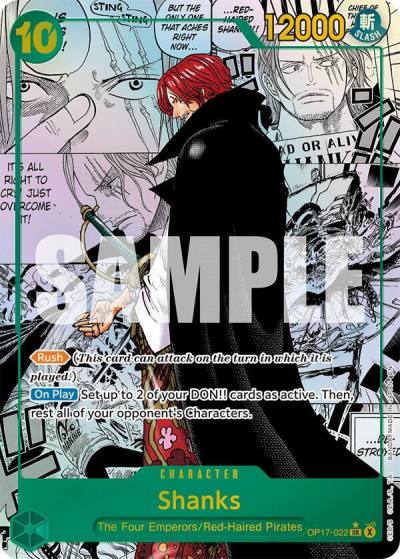 Shanks (022) (Manga) OP17-022 The World's Strongest Warriors Card