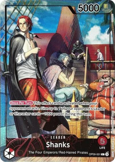 Shanks (2025 PSA Magazine Promo) OP09-001 One Piece Promotion Cards Card