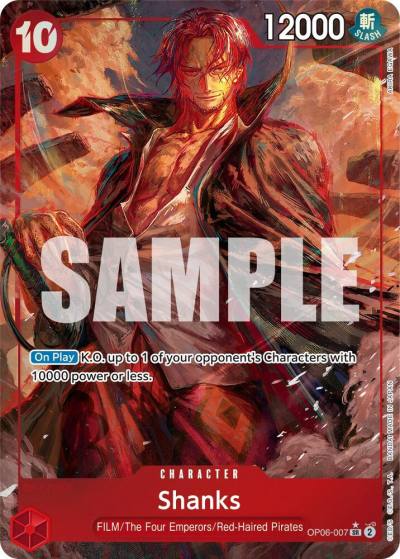 Shanks (Alternate Art) OP06-007 Wings of the Captain Card