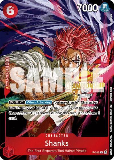 Shanks (CS 25-26 Event Pack) P-083 One Piece Promotion Cards Card