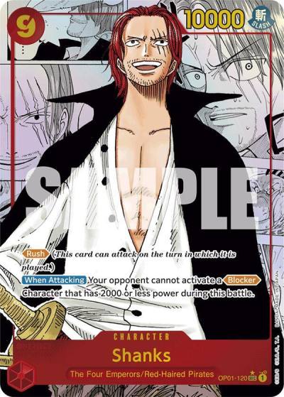 Shanks (Manga) OP01-120 Premium Booster -The Best- Card