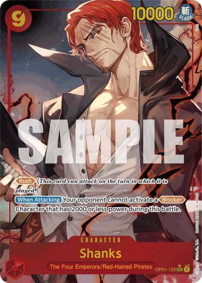 Shanks (OP01-120) (Alternate Art) OP01-120 Premium Booster -The Best- Card
