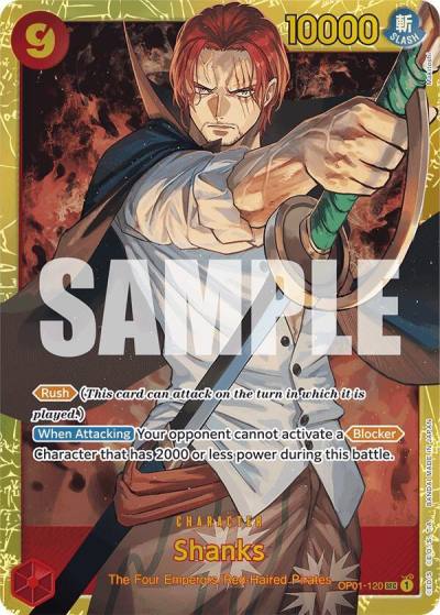 Shanks (OP01-120) (Reprint) OP01-120 Premium Booster -The Best- Card