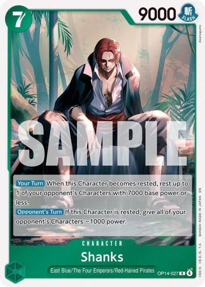 Shanks OP14-027 The Azure Sea's Seven Card