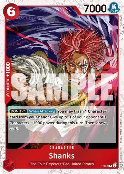 Shanks - P-083 (Pirate Foil) P-083 Premium Booster -The Best- Vol. 2 Card