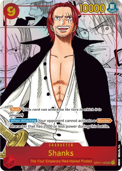 Shanks (Parallel) (Manga) (Alternate Art) OP01-120 Romance Dawn Card