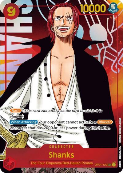 Shanks (Parallel) OP01-120 Romance Dawn Card