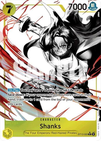 Shanks (Parallel) ST13-009 Ultra Deck: The Three Brothers Card