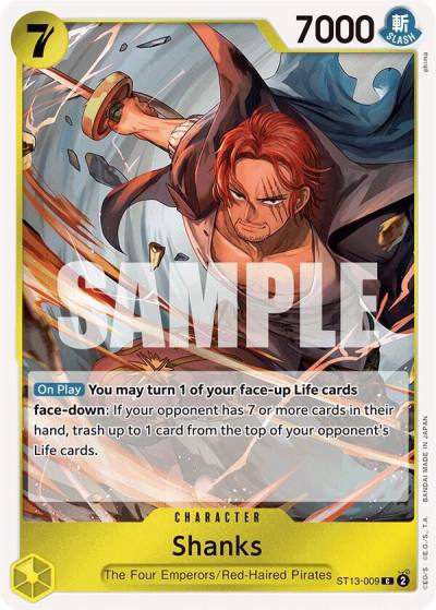 Shanks ST13-009 Ultra Deck: The Three Brothers Card
