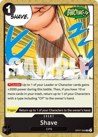 Shave OP07-094 500 Years in the Future Pre-Release Cards Card