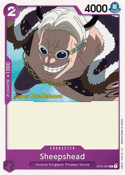 Sheepshead ST04-007 Super Pre-Release Starter Deck 4: Animal Kingdom Pirates Card