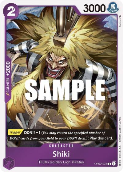 Shiki OP02-075 Paramount War Card