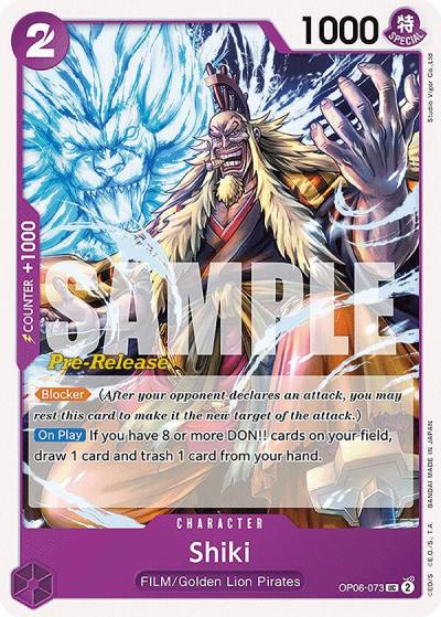 Shiki OP06-073 Wings of the Captain Pre-Release Cards Card