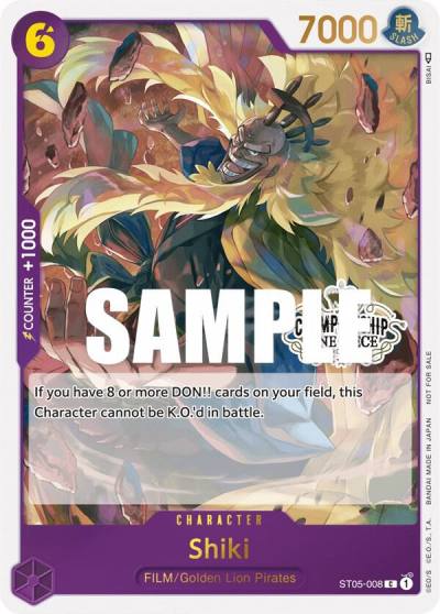 Shiki (Store Championship Participation Pack Vol. 2) ST05-008 One Piece Promotion Cards Card