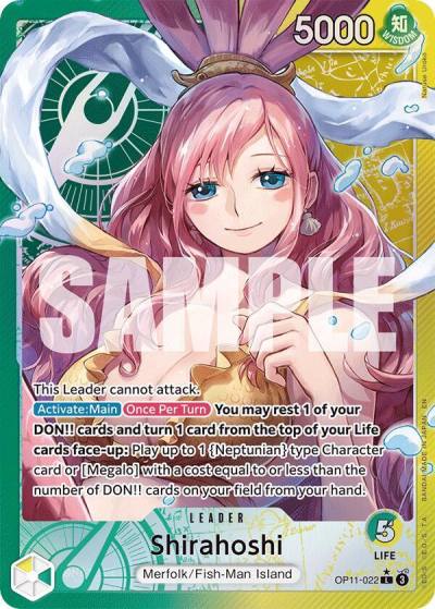 Shirahoshi (022) (Alternate Art) OP11-022 A Fist of Divine Speed Card