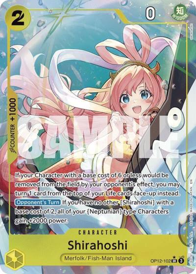 Shirahoshi (Alternate Art) OP12-102 Legacy of the Master Card