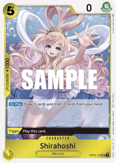 Shirahoshi (Dash Pack) OP03-116 Kingdoms of Intrigue Card