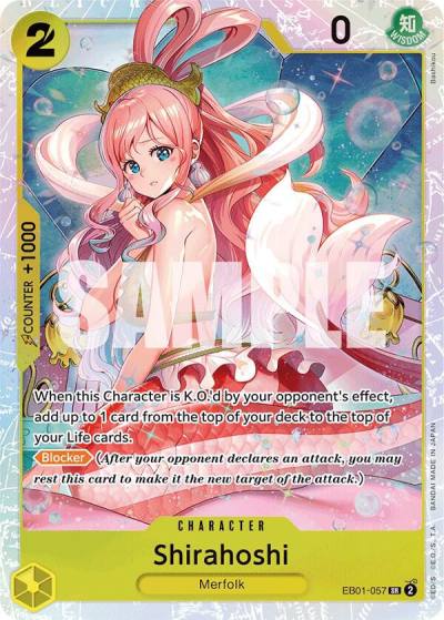 Shirahoshi EB01-057 Extra Booster: Memorial Collection Card