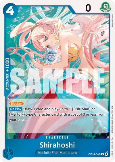 Shirahoshi OP14-047 The Azure Sea's Seven Card