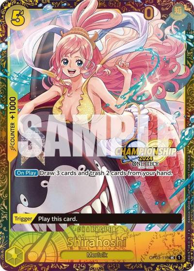 Shirahoshi (October Championship 2024 Online Regional) OP03-116 One Piece Promotion Cards Card