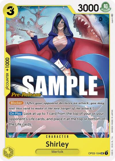 Shirley OP03-104 Pillars of Strength Pre-Release Cards Card