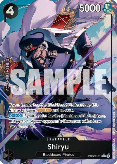 Shiryu (Alternate Art) PRB02-015 Premium Booster -The Best- Vol. 2 Card