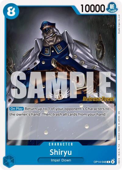 Shiryu OP14-048 The Azure Sea's Seven Release Event Cards Card