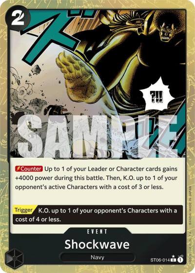 Shockwave (Textured Foil) ST06-014 Premium Booster -The Best- Card
