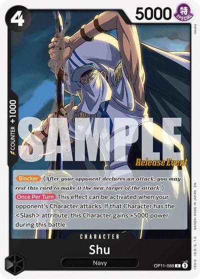 Shu OP11-088 A Fist of Divine Speed Release Event Cards Card