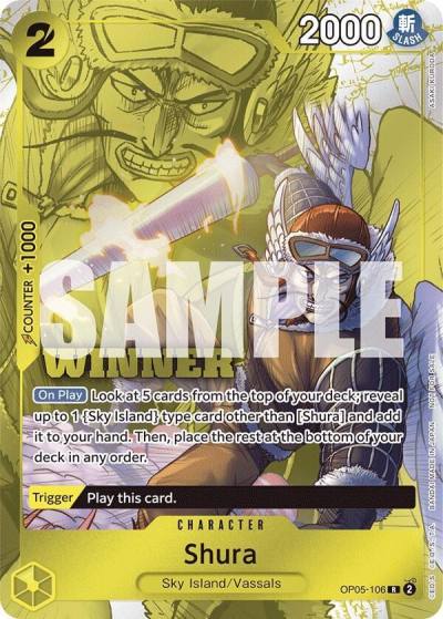 Shura (Winner Pack Vol. 7) OP05-106 One Piece Promotion Cards Card
