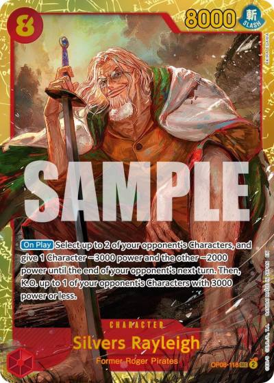 Silvers Rayleigh - OP08-118 (Reprint) OP08-118 Premium Booster -The Best- Vol. 2 Card