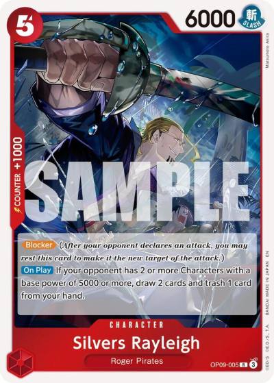 Silvers Rayleigh - OP09-005 (Reprint) OP09-005 Premium Booster -The Best- Vol. 2 Card