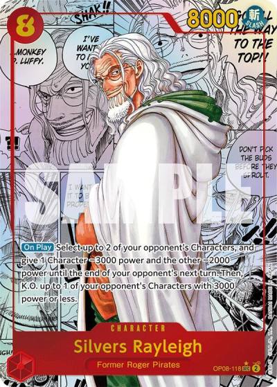 Silvers Rayleigh (Parallel) (Manga) OP08-118 Two Legends Card