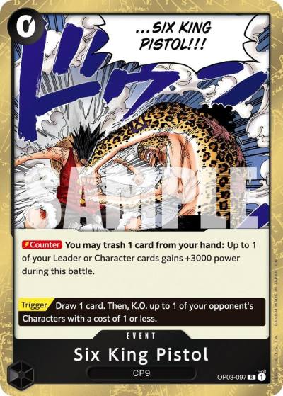 Six King Pistol (Reprint) OP03-097 Premium Booster -The Best- Vol. 2 Card