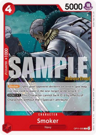 Smoker OP11-005 A Fist of Divine Speed Release Event Cards Card