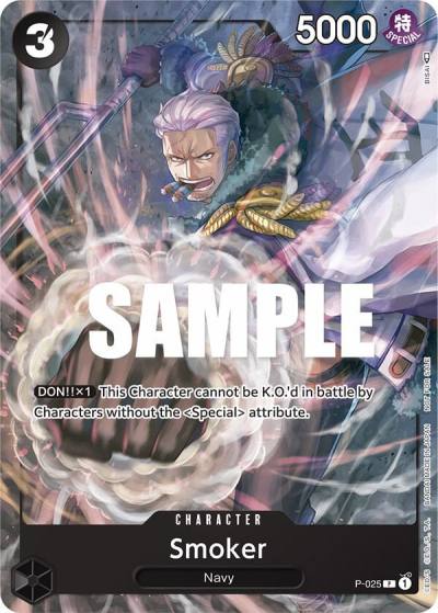 Smoker (Pre-Release) P-025 One Piece Promotion Cards Card